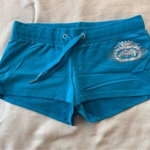 Ecko Unlimited Turquoise Drawstring Shorts